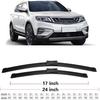 EDKAY Car Front Rear Windscreen Wiper Blades for Geely Azkarra 2021 2022 Atlas Pro NL-3 Accessories Wiper Blade Brushes Cutter Windshield Wiper Blade