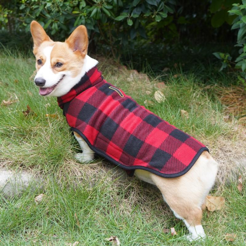 Fleece Dog Vest Winter Warm Coat Small Dogs Corgi Pet Clothing