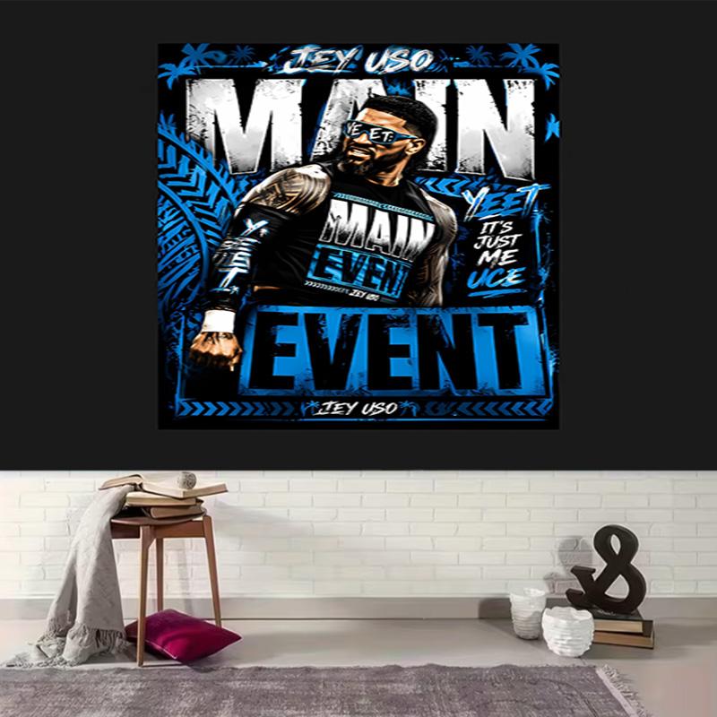 1pc Jey Uso Yeet Tapestry, Living Room, Bedroom, Office, Party Decor, Ideal Festive Gift