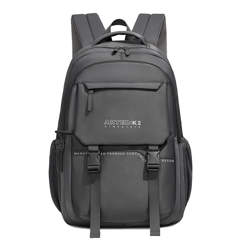 Color Block Backpack Student Lightweight Schoolbag Large Capacity Men's Outdoor Backpack