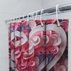 3D Heart and Petals Shower Curtain | Romantic and Modern Bathroom Decor
