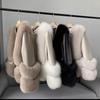 2023 New Design Girls Fashion Fur Outerwearing Clothes Lady Winter Warm White Sleeve Nice Coats Women Cool Size M L XL 3XL #PD34