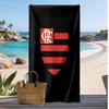 Flamengo Aufdruck Strandtuch Schnelltrocknend Weiches Handtuch Tragbar Große Rechteckige Stranddecke für Reisen Schwimmbad