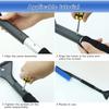 Car Ice Scraper Snow Brush, 2 In 1 Car Cleaning Brush, Snow Brush, Car Snow Brush, Retractable Winter Snow Brush with Non-Slip Foam Handle