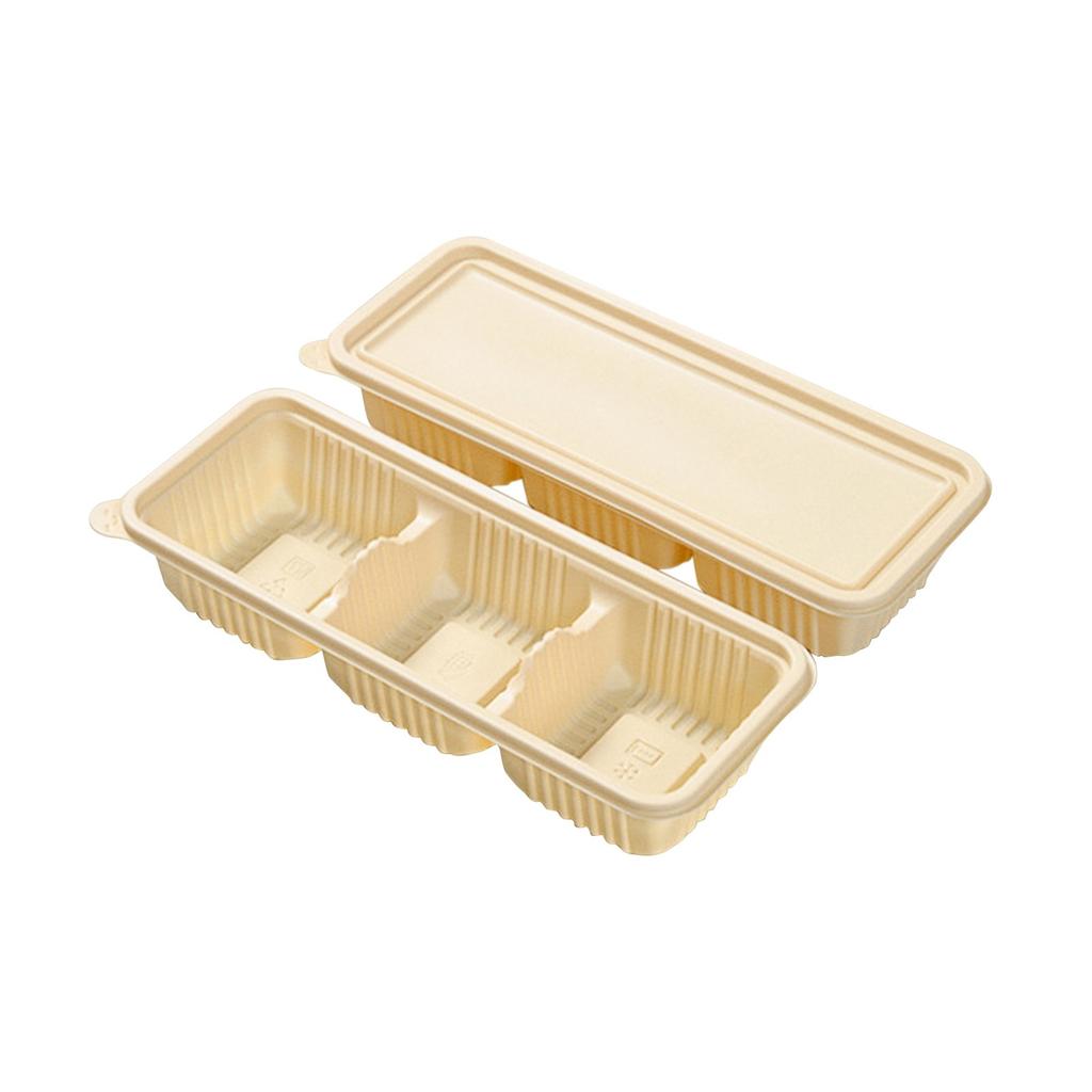 Corn Starch Bio Based  Rectangular Food Box, Takeaway Rice Packaging Box, Light Food Packaging Box