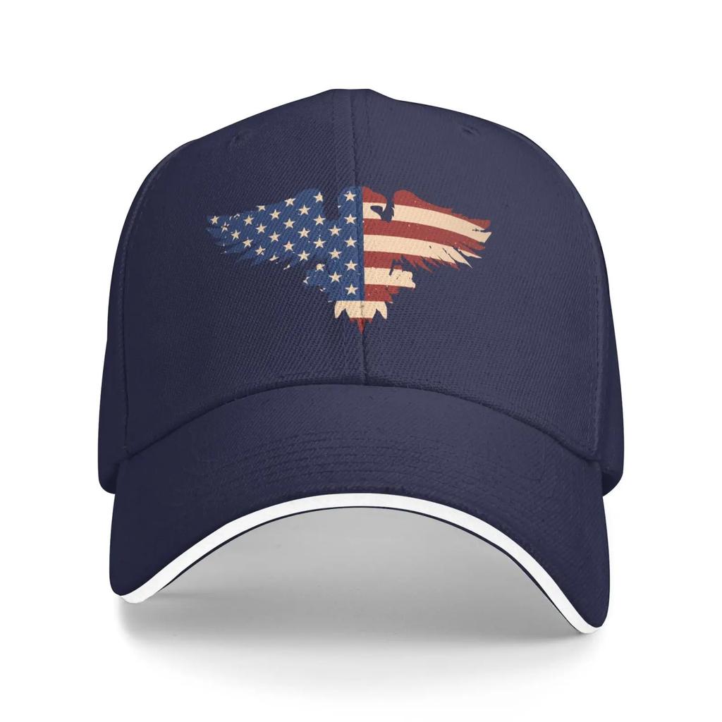 Print Baseball Caps Unisex Adjustable Sandwich Hat Vintage Outdoor Summer Travel Sun Snapback Cap