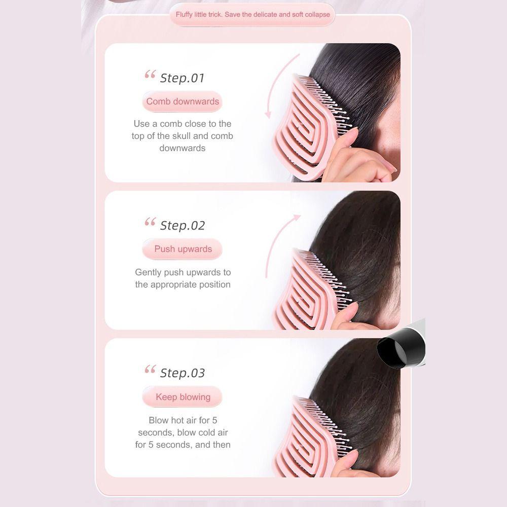 Soft Pins Massage Comb Wet Dry Hair Combs Flexible Curly Hairbrush
