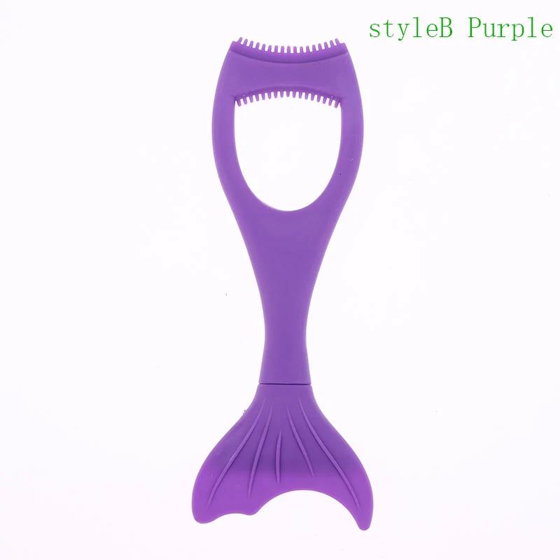 Silicone Mascara Shield Mermaid Extension Applicator Guard Detachable Eye Shadow Eyelashes Tools For Women Girls Beginners