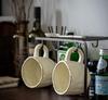 Huajianji Retro Ceramic Mug with Japanese Soup Spoon