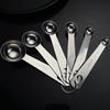 6-Piece Stainless Steel Measuring Spoons Set Baking Cooking Seasoning Precise Milliliter Scoops