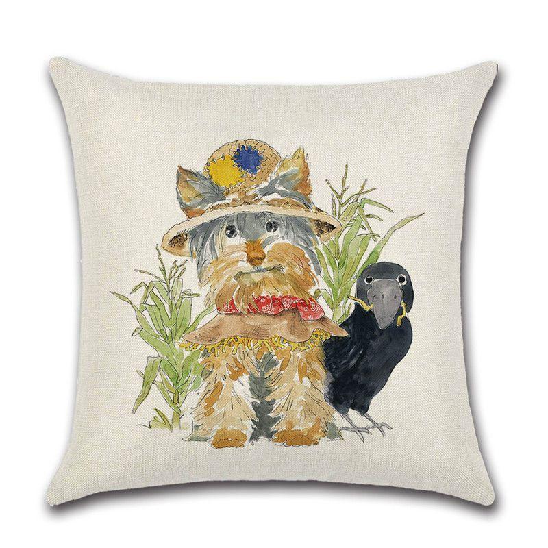 Multicolor Halloween Themed Pumpkin Animal Waist Cushion Cover For Vibrant Home Elegance