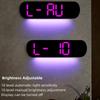 Large-screen LED Ambient Light Wall Clock Temperature Date Week Display Remote Control Home Living Room Decorative Wall Clock