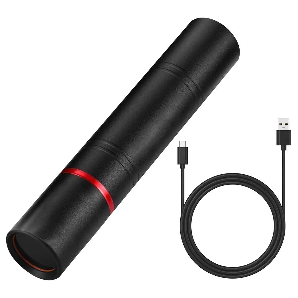 USB Rechargeable Mini 365nm UV Flashlight 5W Ultraviolet Torch Pets Urine Cat Tinea Money Ore Scorpion Detection Flashlights
