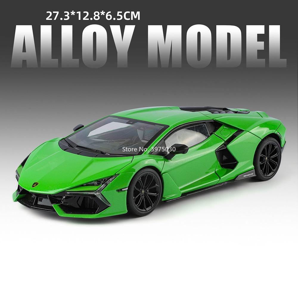 1:18 Lambor Huracan Sterrato Revuelto Cars Models Toys Light Sound Miniature Vehicles Slide Forward Sports Car Kids' Edutainment