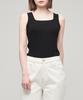 MUSINSA STANDARD WOMAN Women'S Square Neck Knit Sleeveless Top [Black]