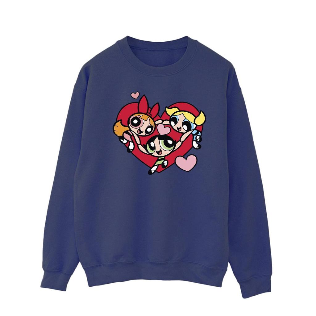The Powerpuff Girls Mens Holding Hands Heart Sweatshirt