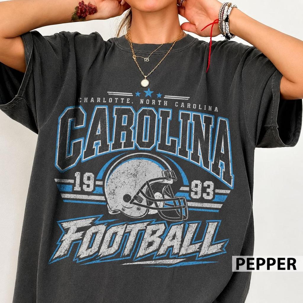 Carolina Panthers Vintage Style Football Fan Shirt Game Day Gift