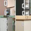 1/2pcs Household Refrigerator Lock Freezer Door Lock Toddler Children's Cabinet Safety Lock Baby Anti-pinching Safety For Baby