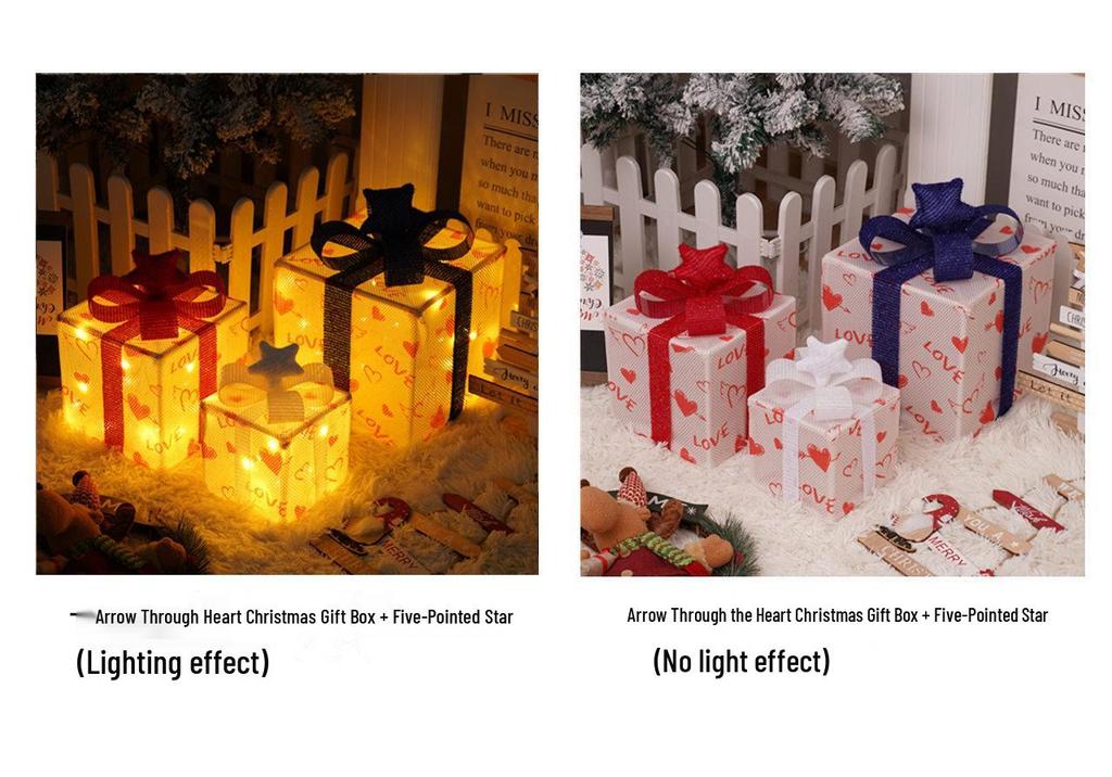Christmas LED String Lights Gift Set: 3-Piece Decoration for Festive Party Atmosphere