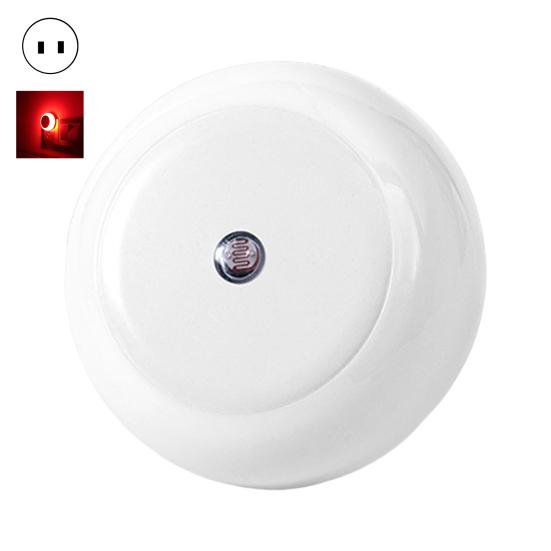 LED Night Lamp Super Bright Auto On/Off Energy Saving Plug And Play Flicker Free Illumination ABS Light Sensor Control Round LED Lamp Home Supplies
