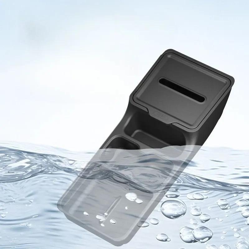 For Geely Xingyuan EX2 2025-2026 Under Central Console Storage Box with Water Cup Holder & Tissue Box Interior Tidy Accessories
