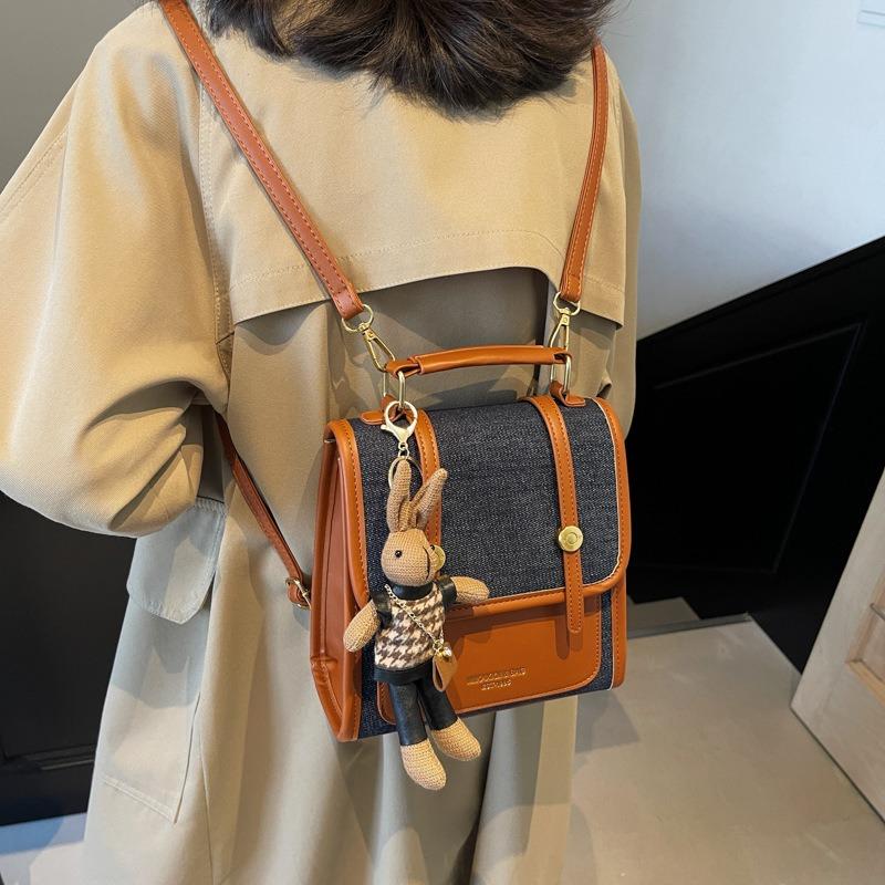 Niche Design Retro Versatile Backpack Women's New Autumn and Winter Casual Multi-purpose Shoulder Messenger Bag