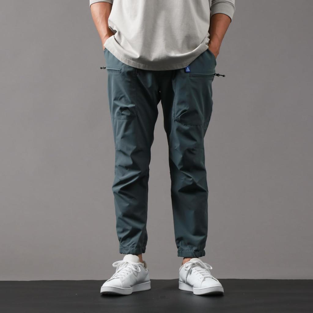 Gerry Men's Cargo Pants, Climbing Jogger Style, Sizes M, L, LL, 3L, 4L, 5L, Water-Repellent, UV Protection, Stretch, Blue-Gray