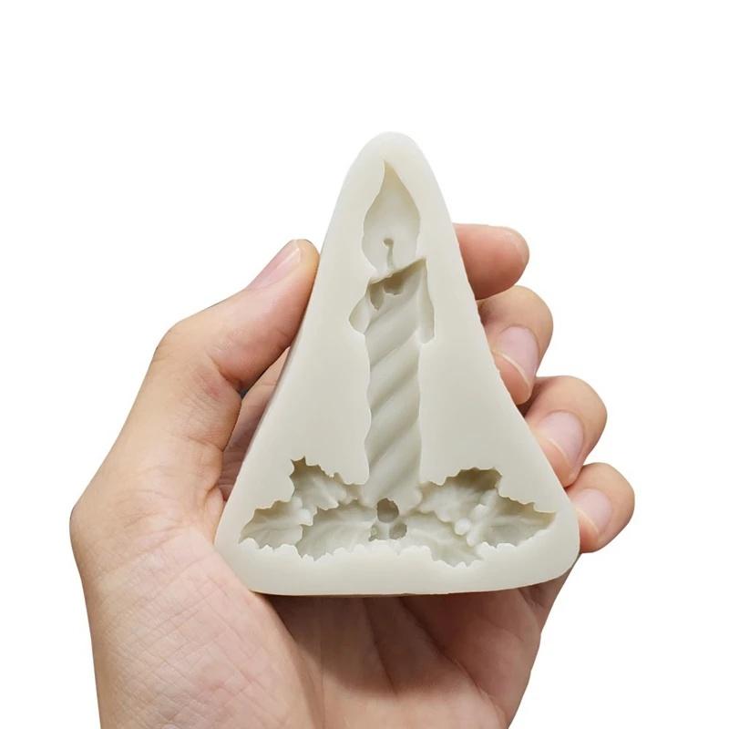 Christmas Candle Silicone Mould Exquisite Candle Molds Candlelight Dinner Supplies Plaster Polymer Clay Mold Resin Crafts Mould