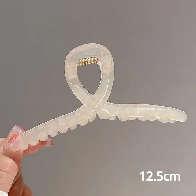 New Women Print Flower Hair Claw Tough Colorful Plastic HairClip Large Size Hair Clamps Crab Hairpin Hair Accessories Girl Gift
