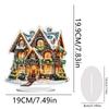 Christmas House Desktop Diamond Art Kits Rhinestones Desktop Ornaments Diamond Painting Desktop Decors for Home Office Decor
