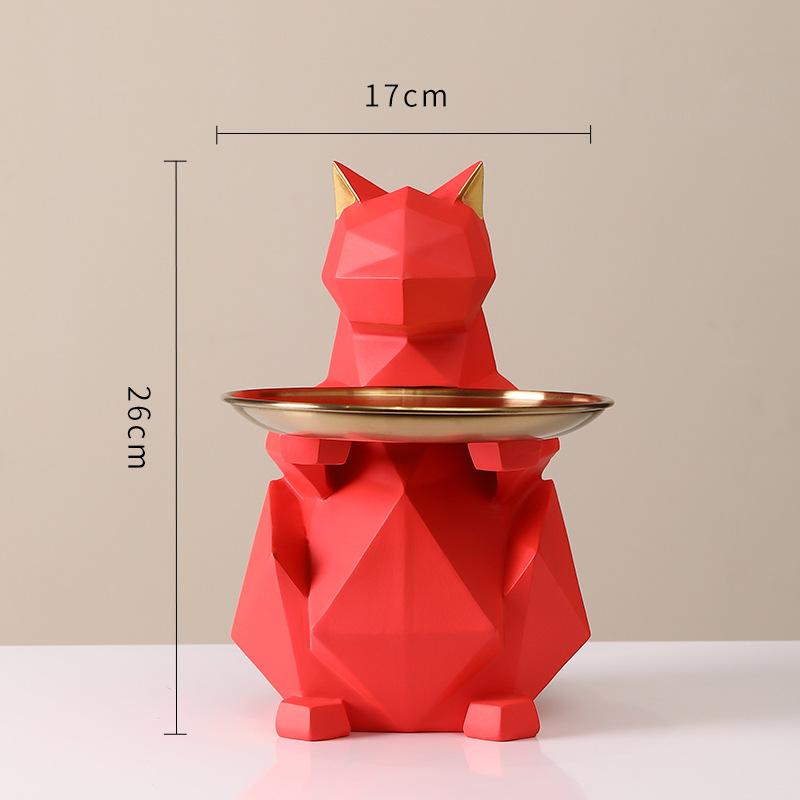 Nordic Creative Cat Tray Decorations Key Storage Living Room Desktop Input Door Home Decoration Home Decoration Gift 2970₽