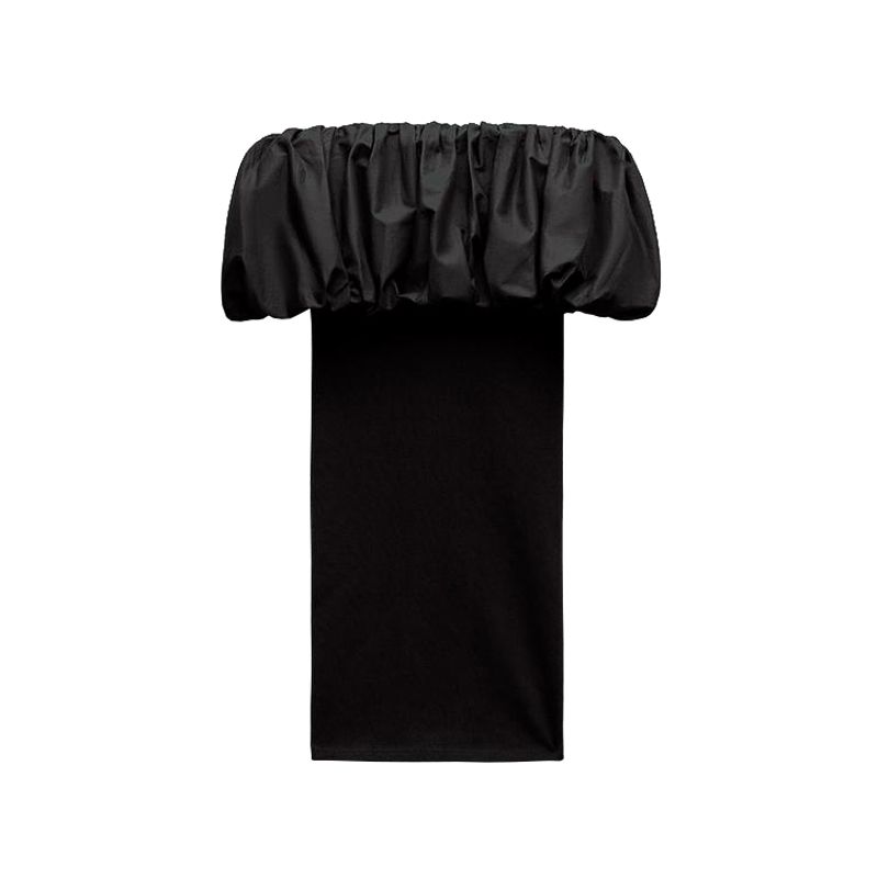 

Spring New Fashion Style Sexy off-the-Shoulder Silm Sheath Patchwork Cold-Shoulder Dress 4174340 Black L