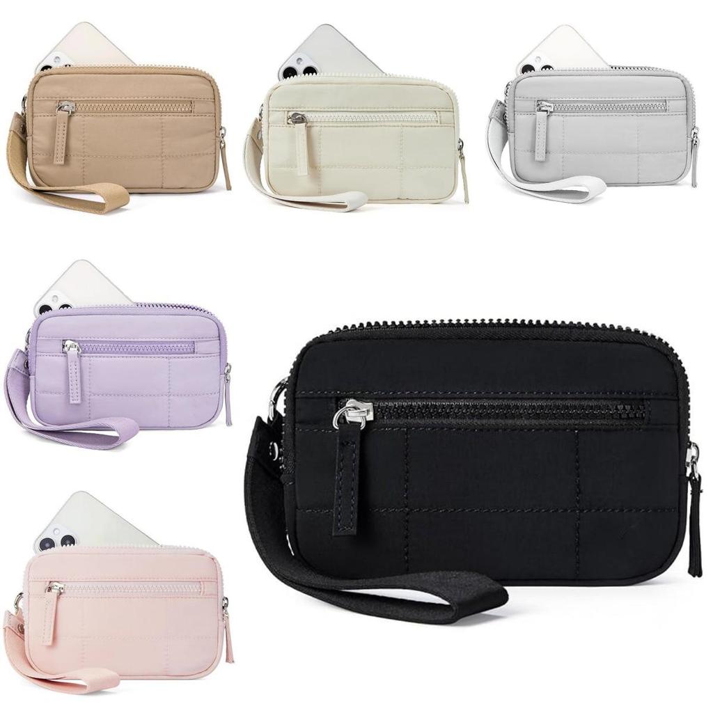 Mini Fashion Ladies Wallet With Nylon Quilted Phone Pocket For Daily Use