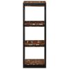 VidaXL Étagère murale multicolore 35x35x100cm bois massif récupération, étagère flottante, étagère de buanderie, étagère 4015936
