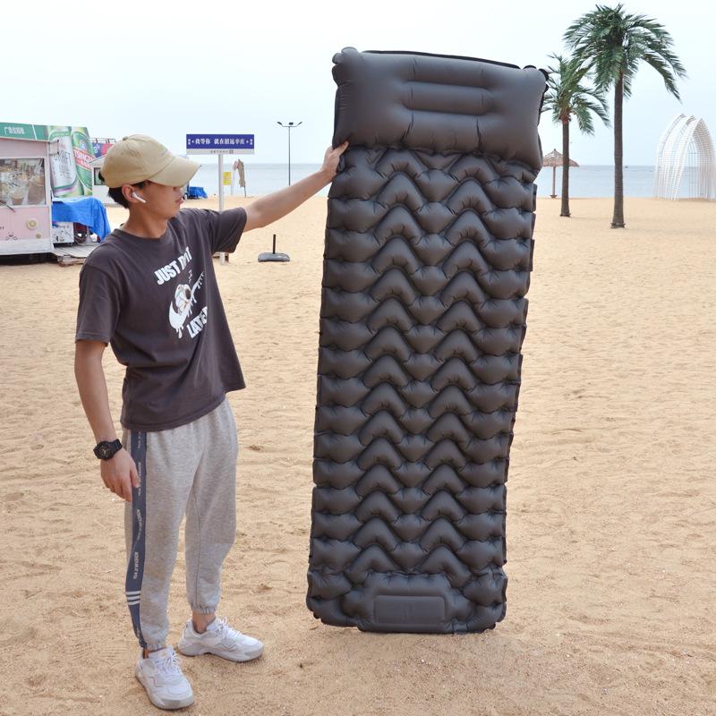 ARCSTG Venkovní pohodlný nafukovací polštář Stan na spaní Polštář na spaní Odolný proti vlhkosti Postel se vzduchovým polštářem Zahuštěná pikniková rosa Skládací samostatný polštář na spaní