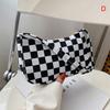 Vintage Print Canvas Underarm Bag for Women Casual All-Match Small Shoulder Purse Handbag