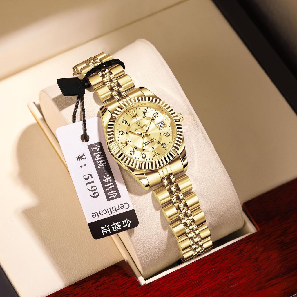 Orologio da Donna Lussuoso Luminoso al Quarzo