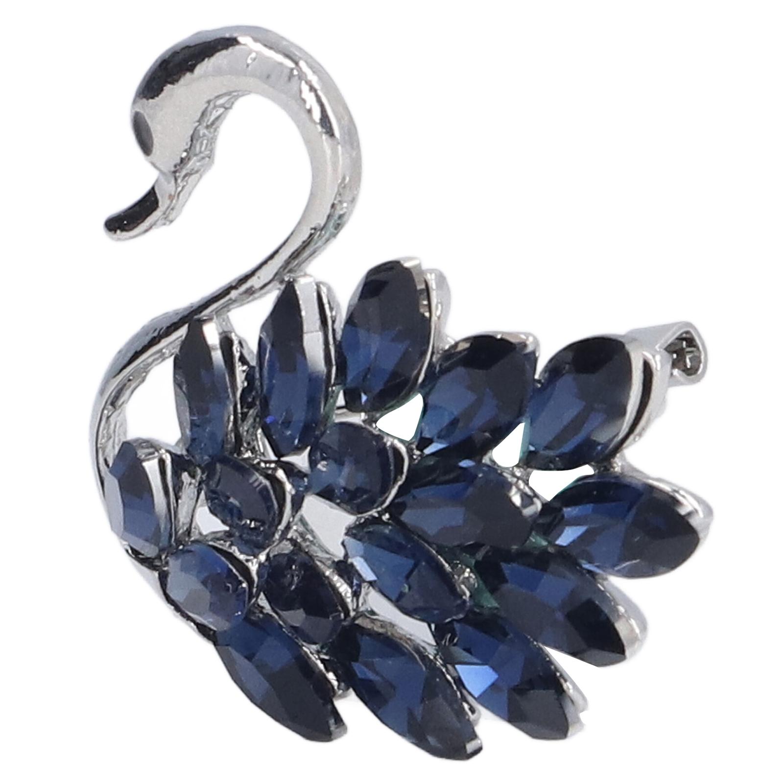 

Брошь Лебедь Премиальный сплав Уникальный дизайн Изысканная Очень прочная Привлекательная Синяя брошь для вечеринки, свидания, свадьбы