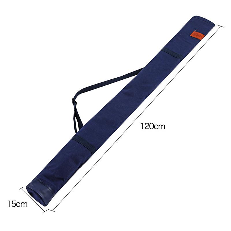 120/130/140Cm Canvas Fishing Rod Bag Waterproof Fishing Rod Umbrella Tackle Gear Storage Case Folding Portable Shoulder Bags