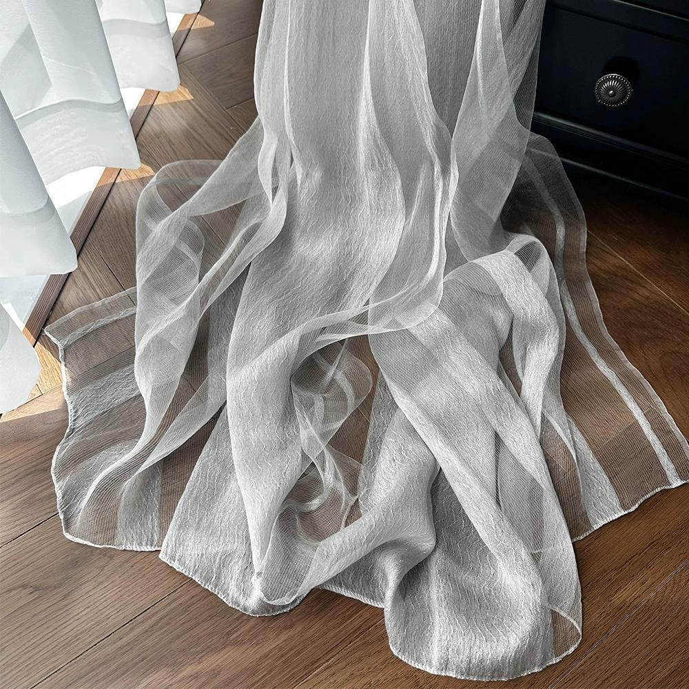 Elegante En Lichte Zijden Sjaal Voor Vrouwen Zacht En Ademend Met Watergolfpatroon Pashmina Sjaals Decoratieve Sjaals
