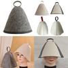 Felt Sauna Hat Sized To Fit Most Adults with Full Forehead and Ear Coverage