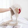 Keep Warm Crochet Lei Feng Hat Harajuku Designed Pullover Hat Kawaii Ear Protection Hat  Outdoor