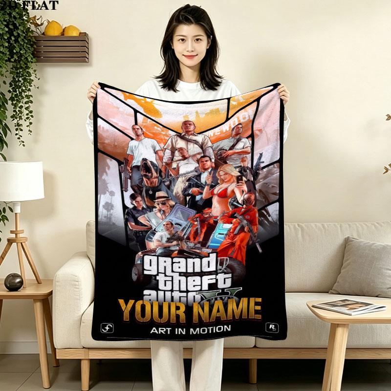 Custom Gta6 Blanket, High quality Comfortable for All Seasons, Home Decor, Warmth and Comfort