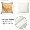 Heart-shaped Flower Cushions 2D Printed Beautiful Decor Polyester pillowcase, sofa decorative cushion cov Headboard Pillow