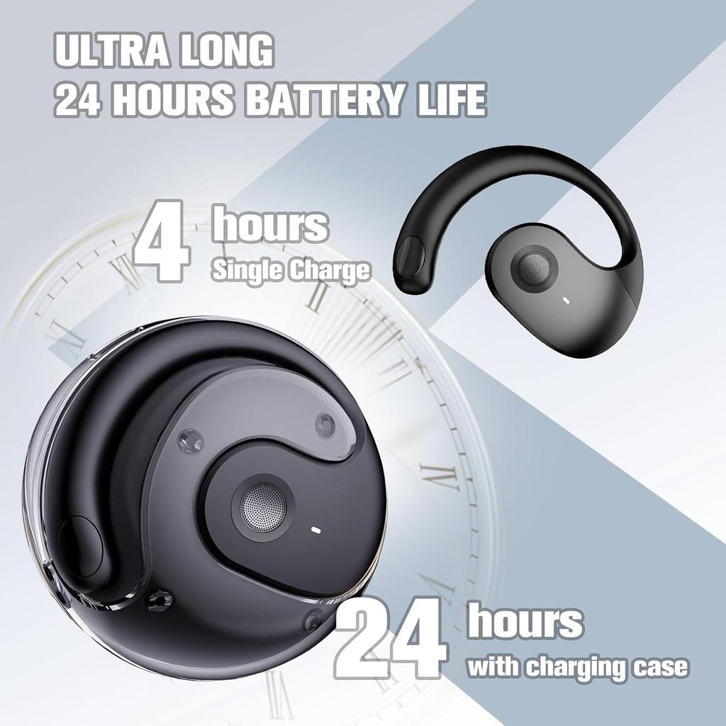 AI Language Translator Earbuds AI Headphones Live Language Translation Earbuds Real Time for iPhone Android Open Ear Buds Headphones Wireless
