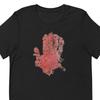Red Hand Petroglyph T-Shirt, Finnish Rock Art, Nordic Heritage Tee