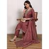 Indian Party Wear Kurta Pant Dupatta Set Women Pure Silk Salwar Kameez Kurti VF-20157