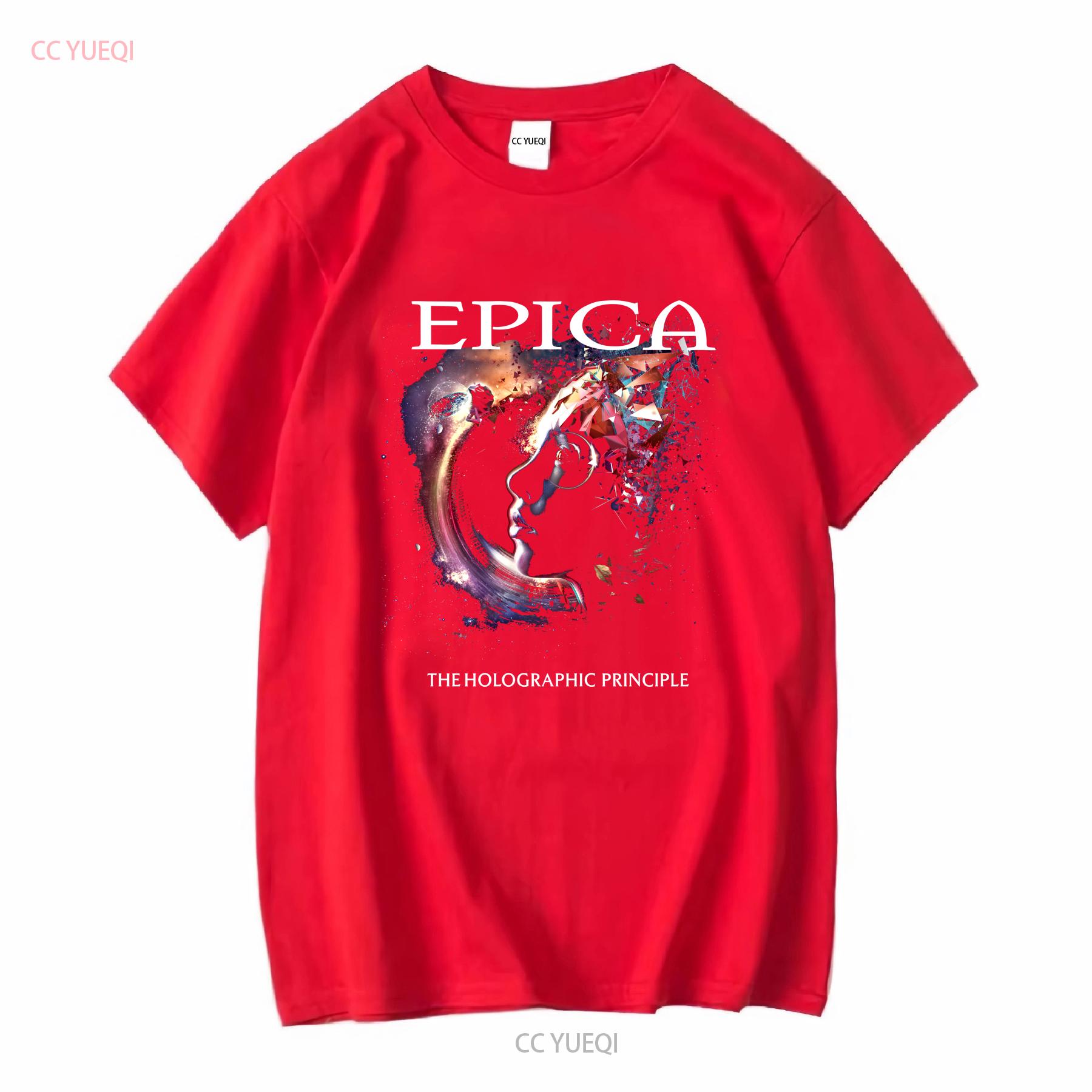Футболка Epica Band The Holographic Principle Полный размер S 5XL SO678 винтажная стираная удобная мужская слегка унисекс S