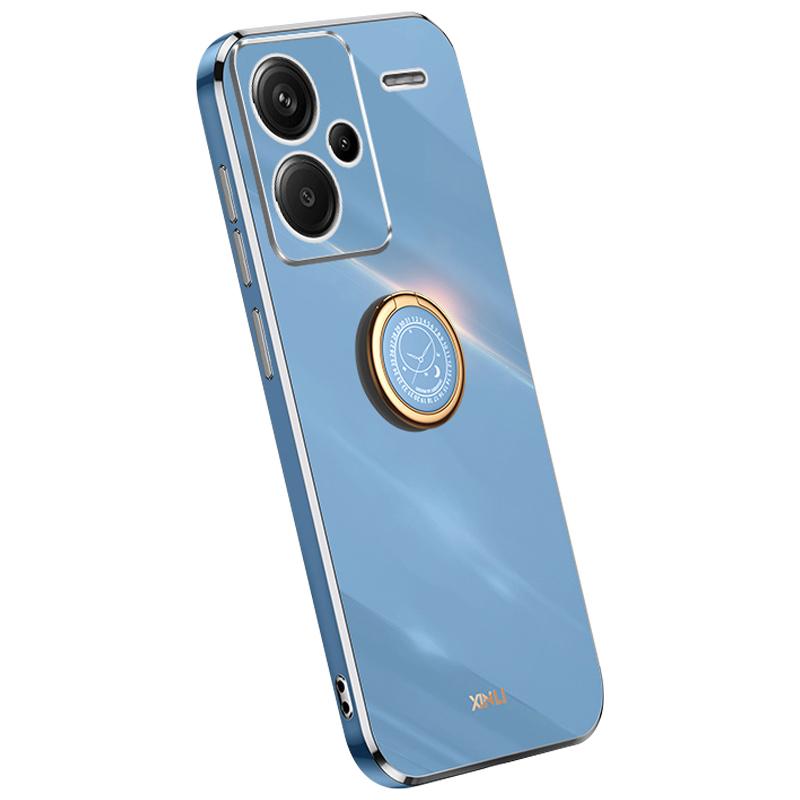 XINLI For Xiaomi Redmi Note 13 Pro+ 5G Case with Ring Kickstand TPU Phone Back Cover