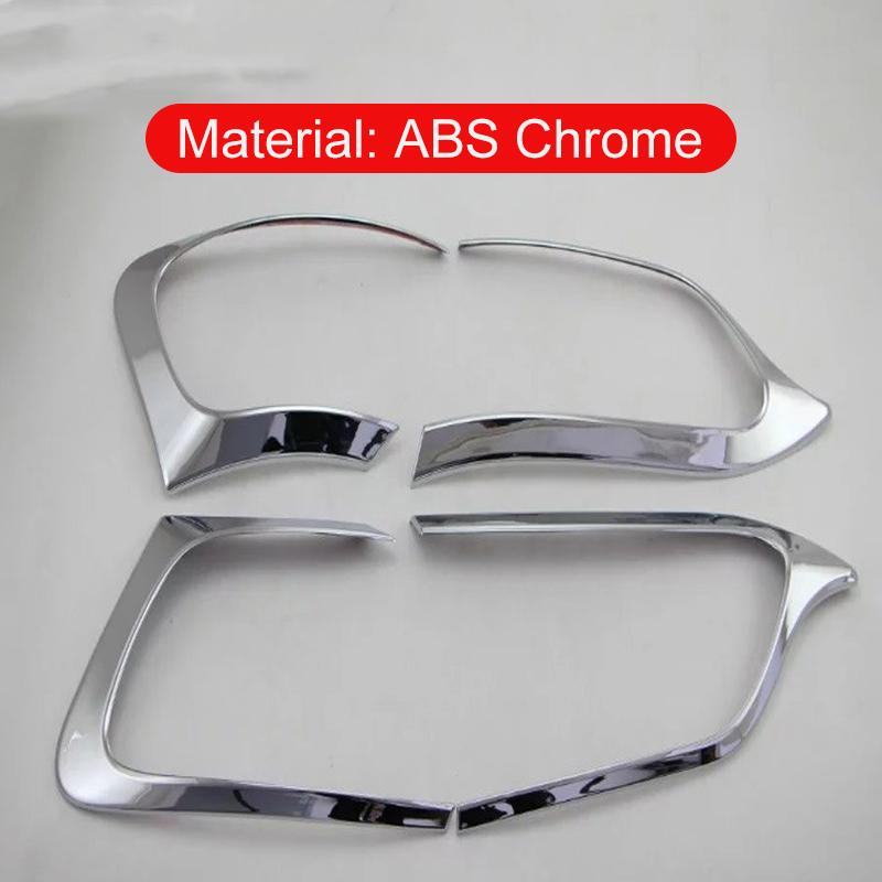 For Jeep Cherokee KL 2014 2015 2016 2017 2018    ABS Car Rear Tail Light Lamp Eyebrow Eyelid Trim Cover